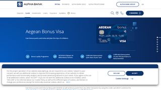 
                            10. Aegean Bonus Visa – Credit Card | ALPHA BANK | Alpha Bank