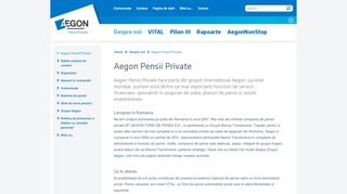 
                            4. Aegon Pensii Private - Aegon Romania