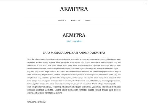 
                            1. AEMITRA ~ AEMITRA