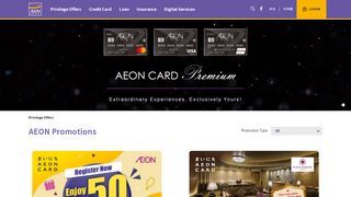 
                            7. AEON MasterCard cardholders enjoy an exclusive 12% off discount ...