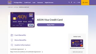 
                            8. AEON Visa Credit Card