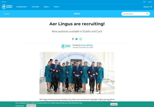 
                            8. Aer Lingus are recruiting! - Careers Portal