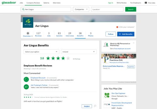 
                            11. Aer Lingus Employee Benefits and Perks | Glassdoor.ie