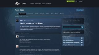 
                            10. Aeria account problem :: Twin Saga Help - Steam Community