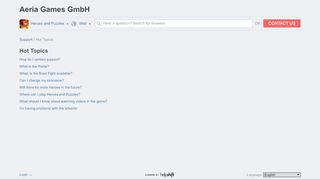 
                            4. Aeria Games GmbH Support