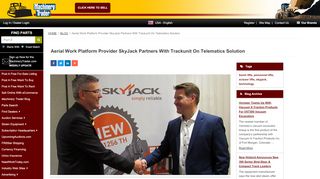 
                            10. Aerial Work Platform Provider SkyJack Partners With Trackunit On ...