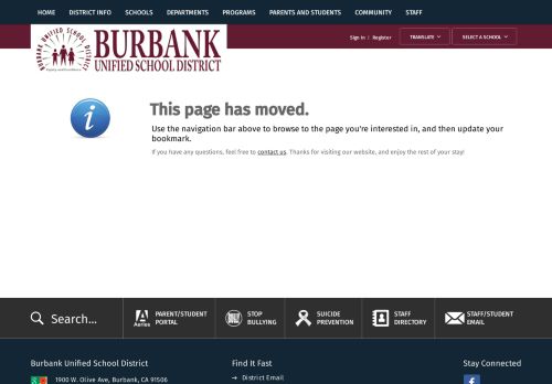 
                            11. Aeries Web Login Page • Page - Burbank Unified School District