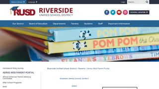 
                            6. Aeries Web Parent Portal - Riverside Unified School District