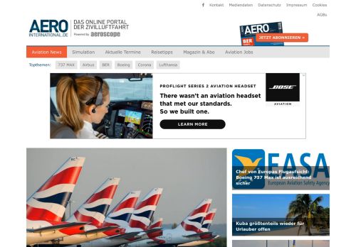 
                            13. AERO International und aeroscope – das Online-Portal der ...