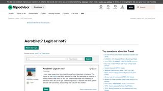 
                            6. Aerobilet? Legit or not? - Air Travel Message Board - TripAdvisor
