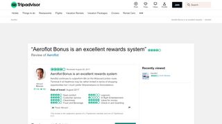 
                            9. Aeroflot Bonus is an excellent rewards system - Review of Aeroflot ...