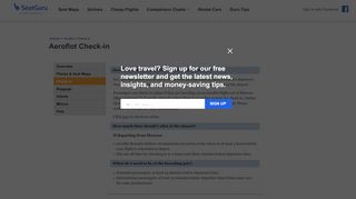 
                            9. Aeroflot: Check-in Policy - SeatGuru