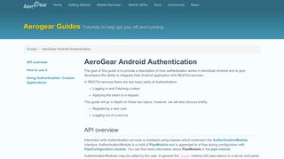 
                            11. AeroGear - AeroGear Android Authentication