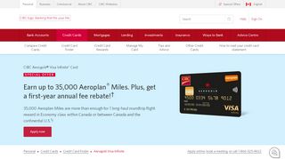 
                            6. Aerogold Visa Infinite | Credit Cards | CIBC - CIBC.com