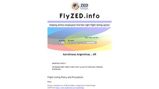 
                            8. Aerolineas Argentinas | Find flight listing option at FlyZED | ID Travel ...