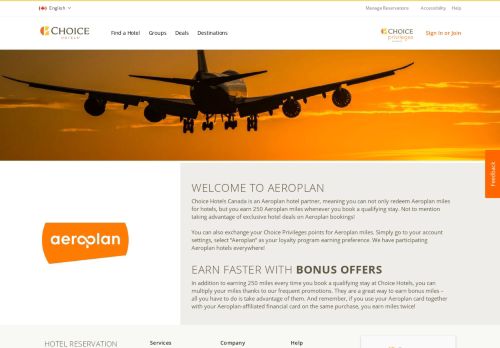 
                            11. Aeroplan Airline Rewards Scheme | Choice Hotels Canada