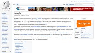 
                            8. Aeroplan - Wikipedia