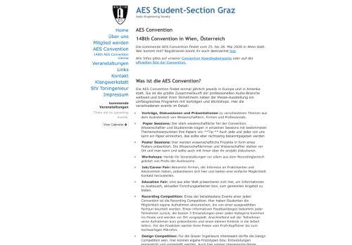 
                            12. AES Student-Section Graz » AES Convention