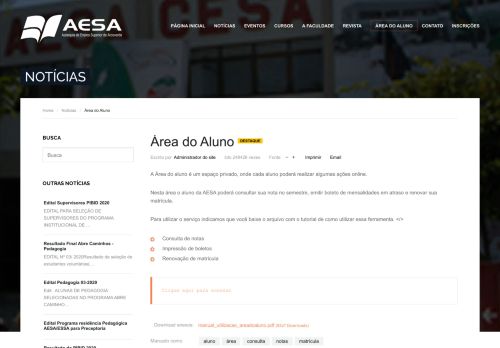 
                            1. AESA-CESA - Área do Aluno