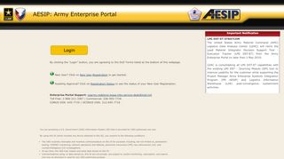 
                            2. AESIP: Army Enterprise Portal