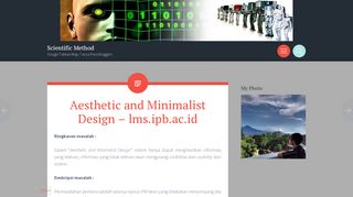 
                            8. Aesthetic and Minimalist Design – lms.ipb.ac.id – Scientific Method