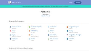 
                            9. Aethon.nl - Welke web technologieën gebruikt Aethon.nl
