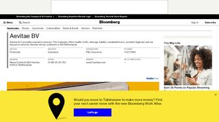 
                            13. Aevitae BV: Company Profile - Bloomberg