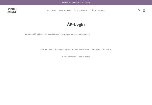 
                            11. ÅF-Login – moremusli