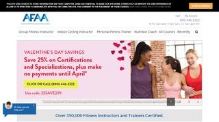 
                            13. AFAA: Group Fitness Certification