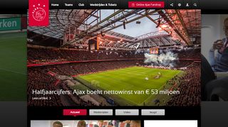 
                            6. AFC Ajax - nieuws - Ajax tv - merchandise - tickets en meer