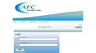 
                            7. AFC eCommerce: Login