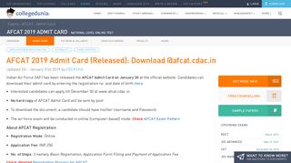 
                            3. AFCAT 2019 Admit Card: Download Hall Ticket @careerindianairforce ...