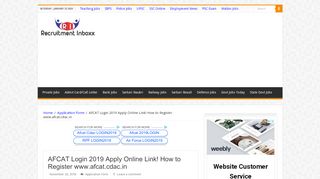 
                            12. AFCAT Login 2019 Apply Online Link! How to Register ...