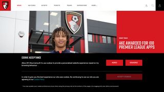 
                            12. AFCB - Ake awarded for 100 Premier League apps