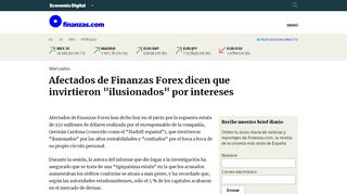 
                            13. Afectados de Finanzas Forex dicen que invirtieron 