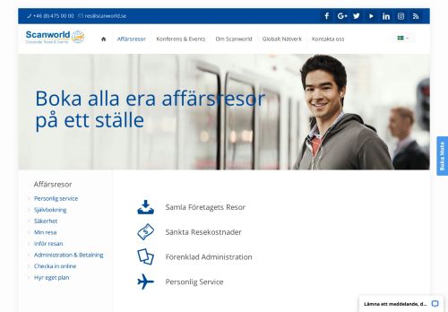 
                            5. Affärsresor – Boka och administrera alla resor | Scanworld