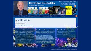 
                            7. Affiliate Account Login : Barefoot & Healthy