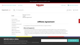 
                            8. Affiliate Agreement | Rakuten.com