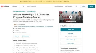 
                            13. Affiliate Marketing 1 2 3 Clickbank Program Training ...