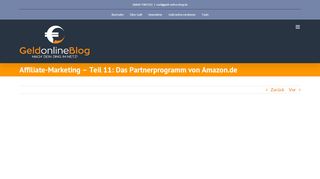
                            13. Affiliate-Marketing: Das Partnerprogramm von Amazon.de