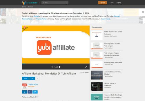 
                            7. Affiliate Marketing: Mendaftar Di Yubi Affiliate - SlideShare