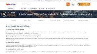 
                            2. Affiliate marketing support & learning - Lazada