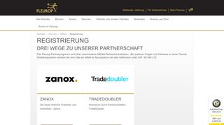 
                            6. Affiliate-Partner von Fleurop werden – hier anmelden