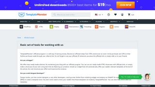 
                            2. Affiliate Program Tools - TemplateMonster