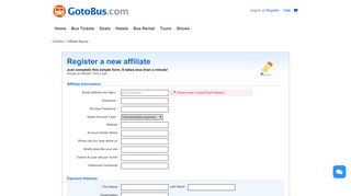 
                            8. Affiliate Signup - GotoBus