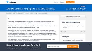 
                            7. Affiliate Software for [login to view URL] (Mumbai) | Affiliate Marketing
