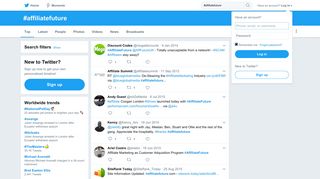
                            5. #affiliatefuture hashtag on Twitter