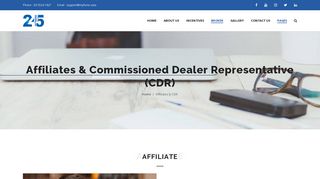 
                            7. Affiliates & CDR – 245 Network Trading