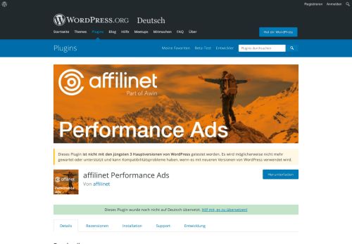 
                            11. affilinet Performance Ads | WordPress.org