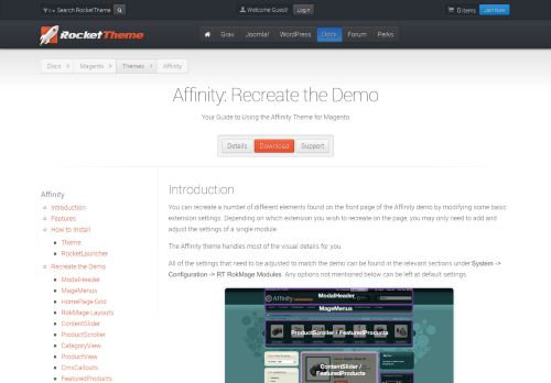 
                            8. Affinity - RocketTheme - Documentation